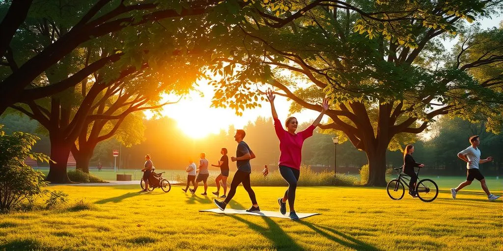 morning exercise images